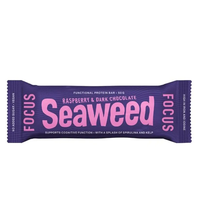 Seaweed Focus Protein Bar Raspberry 50 g