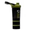 Shaker 2 Go Svart/Grön 500 ml + 130 ml x 2