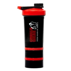 Shaker 2 Go Svart/Röd 500 ml + 130 ml x 2