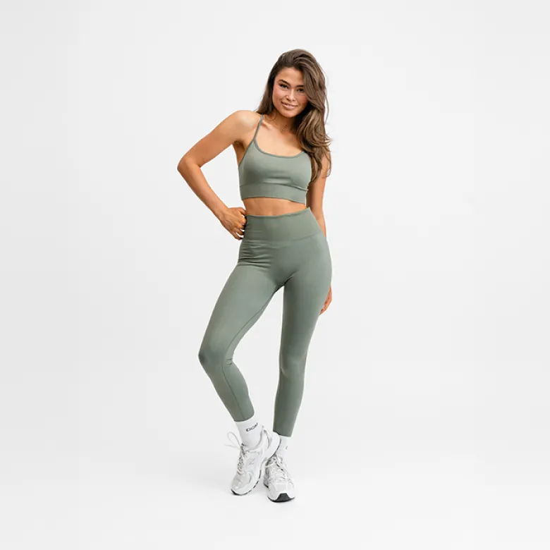 Signature Seamless Bra Agave Green