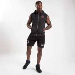 Silverdale Sleeveless Hoodie, Black