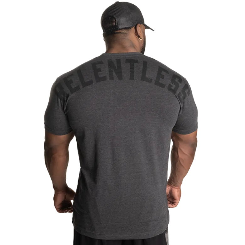 Skull Standard Tee, Dark Grey Melange
