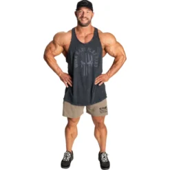 Skull T-back, Washed Black