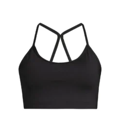 Sleek Strappy Sports Bra, Black