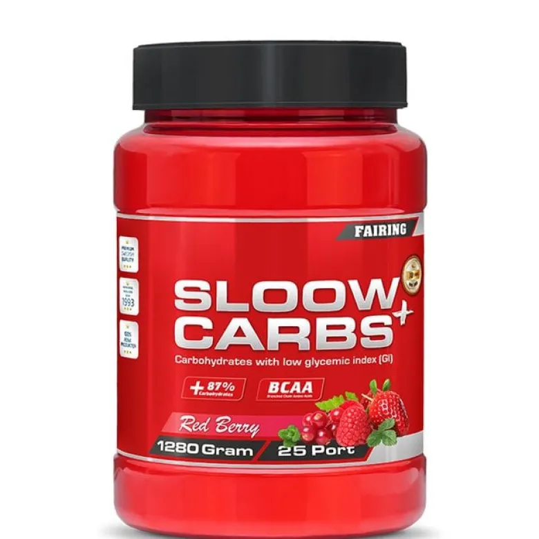 Sloow Carbs +, 1280 g, Orange Lime