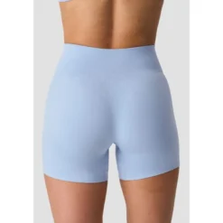 Smooth Seamless Midi Shorts, Fainting Blue