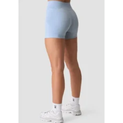 Smooth Seamless Midi Shorts, Fainting Blue