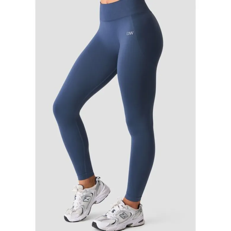 Smooth Seamless Tights, Dusty Twilight Blue