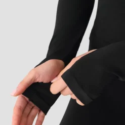 Smooth Seamless Zip Jacket, Black