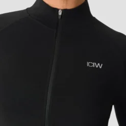 Smooth Seamless Zip Jacket, Black