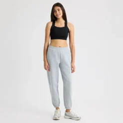 Soft Sweatpants, Grey Melange
