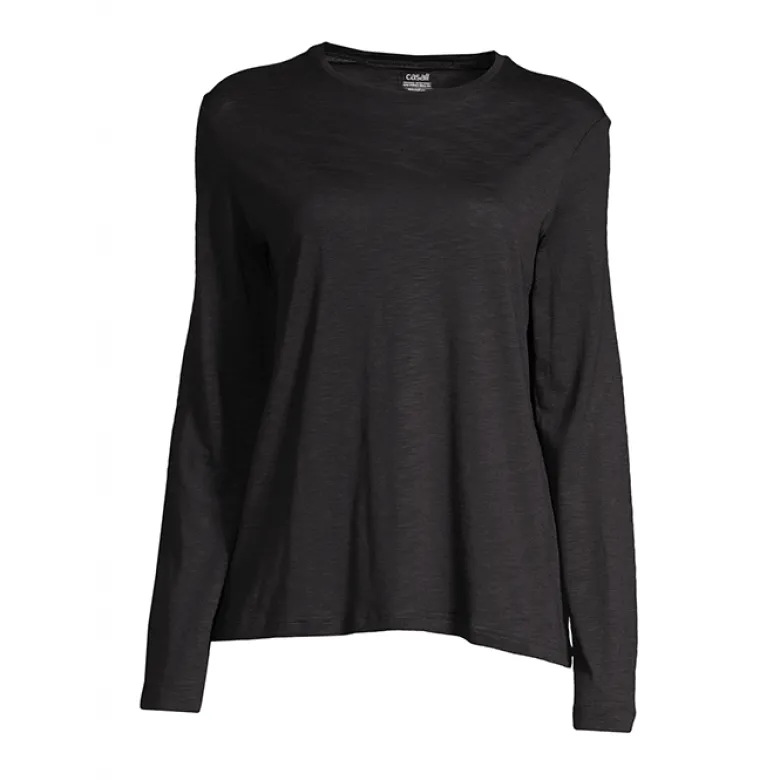 Soft Texture Long Sleeve, Black