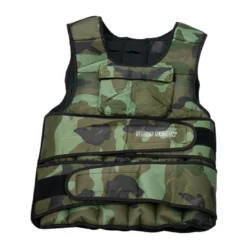 Sport Nation Adjustable Weight Vest with front pocket 10 kilo, Camo