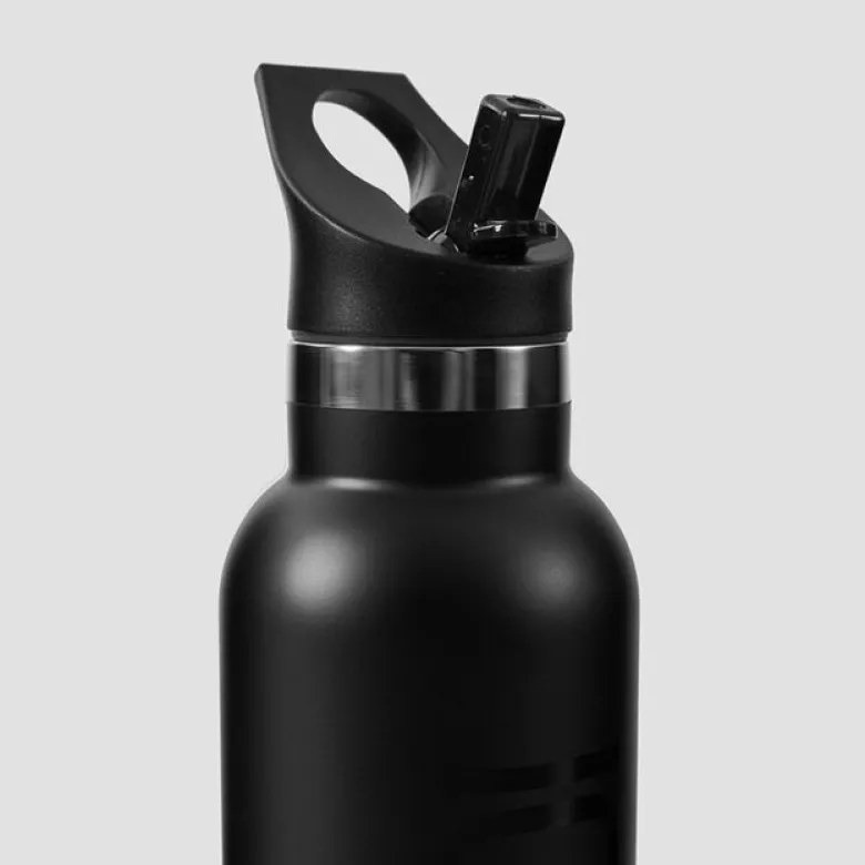 Stainless Steel Water Bottle 600 ml, Black