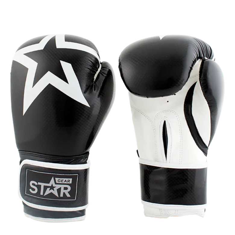 Star Gear Boxing Glove, Black, 14 oz
