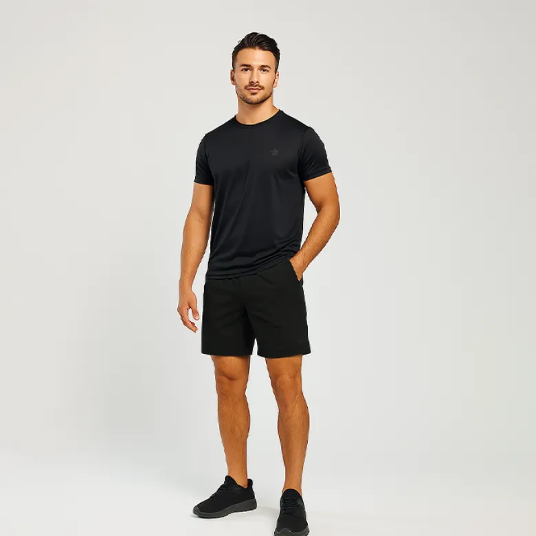Star Short Shorts Black