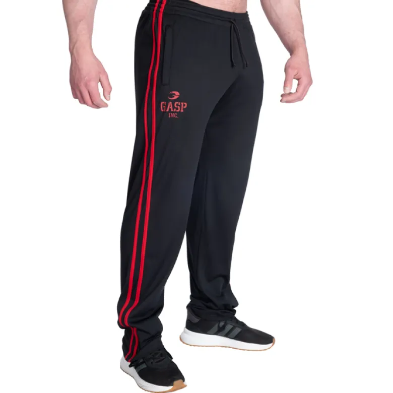 2 Stripe Standard Mesh Pant, Black/Red
