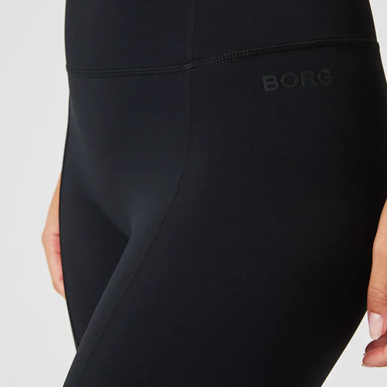 Studio Flared Slit Tights, Black Beauty