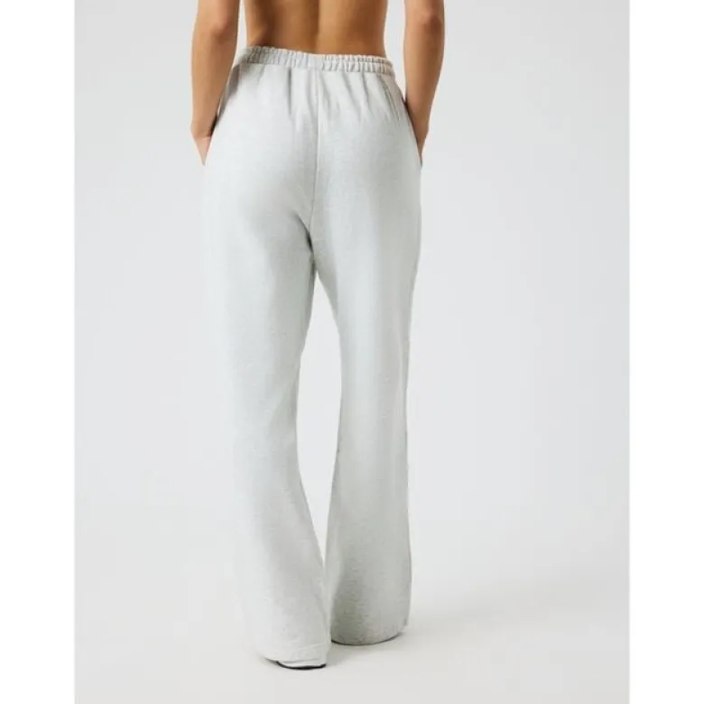 Studio Oversized Straight Sweatpants, Ultra Light Grey Melange