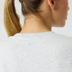 Studio Oversized Sweatshirt, Ultra Light Grey Melange