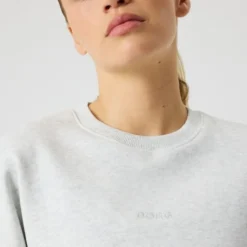 Studio Oversized Sweatshirt, Ultra Light Grey Melange