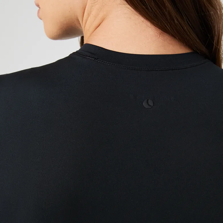 Studio Soft Cropped Longsleeve, Black Beauty