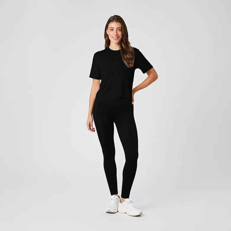 Studio Soft Cropped T-shirt, Black Beauty
