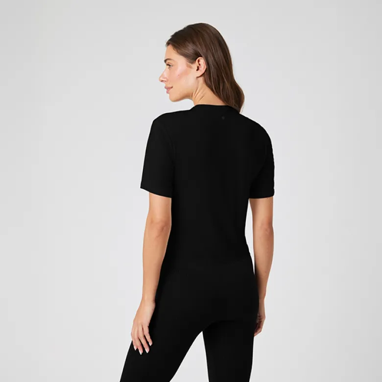 Studio Soft Cropped T-shirt, Black Beauty
