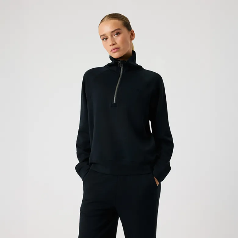 Studio Soft Halfzip Sweatshirt, Black Beauty