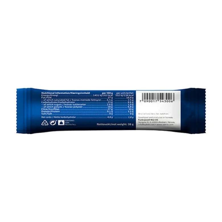 Sukrin Marzipan Bar 38 g