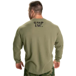Thermal Gym Sweater, Washed Green