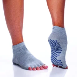 Toeless Grippy Socks Indigo/Black 2-Pack