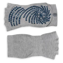 Toeless Grippy Socks Indigo/Black 2-Pack