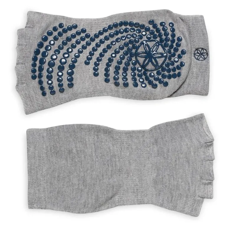 Toeless Grippy Socks Indigo/Black 2-Pack