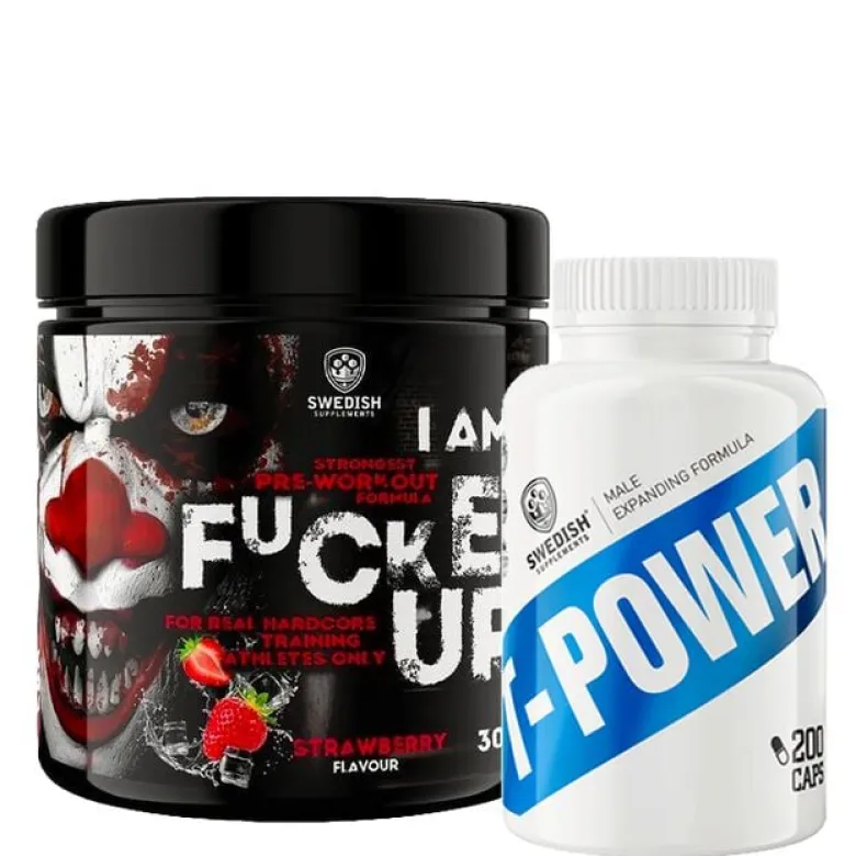 T-Power Testo DAA 200 Kapslar + F-cked Up Joker Edit PWO 300 g