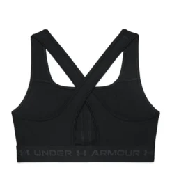 UA Crossback Mid Bra, Black