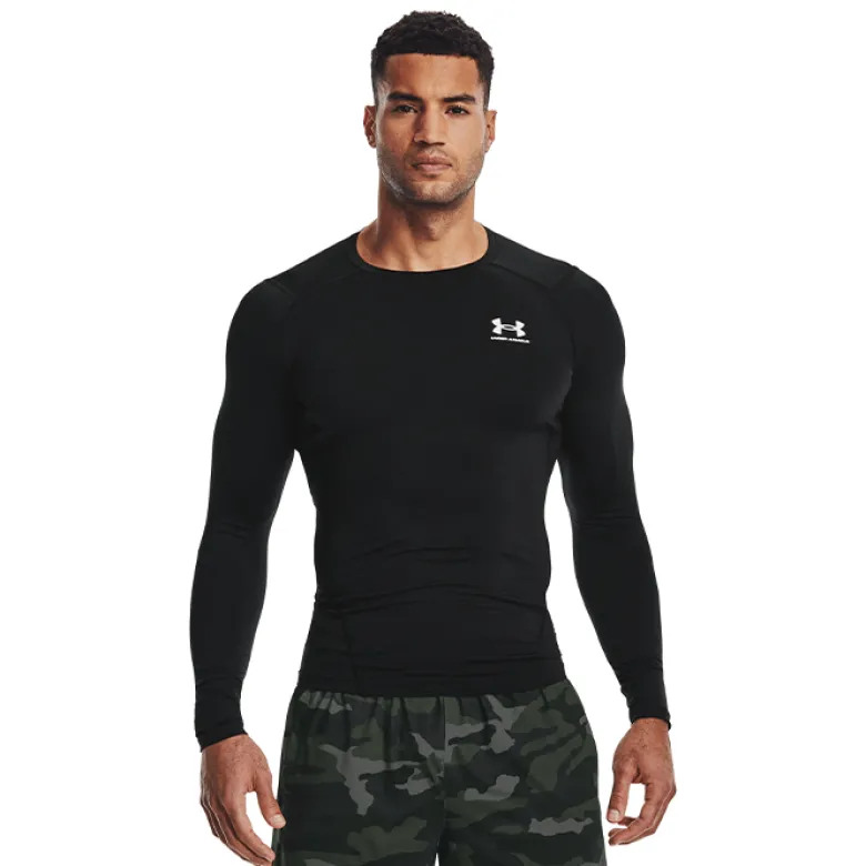 UA HG Armour Comp LS, Black