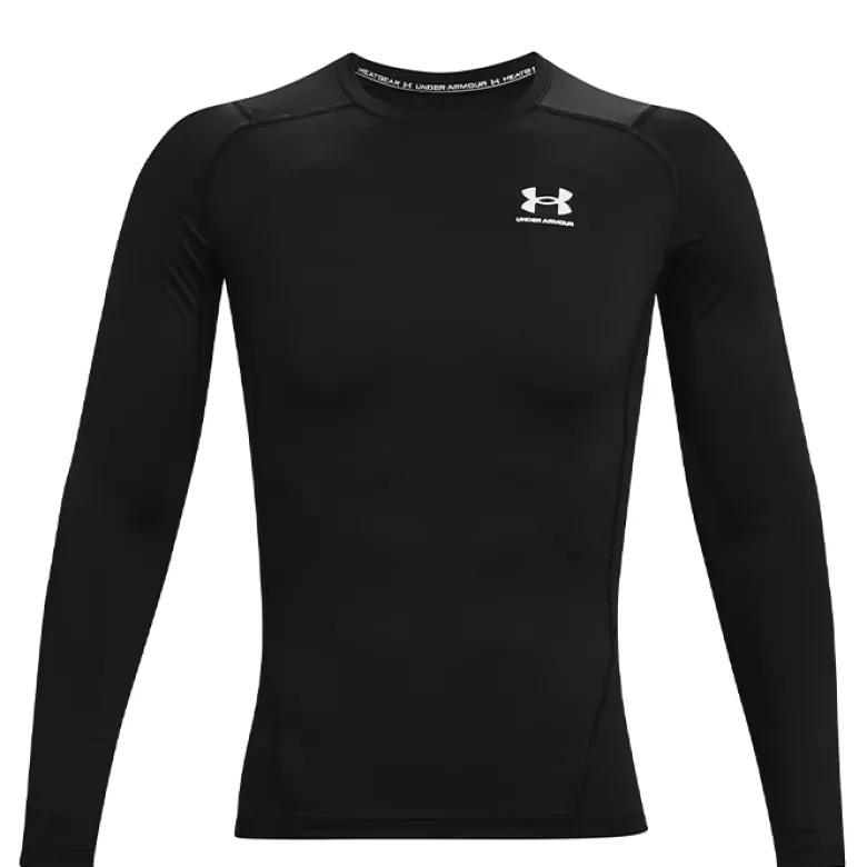 UA HG Armour Comp LS, Black