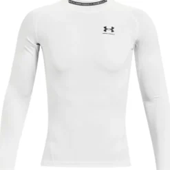 UA HG Armour Comp LS, White