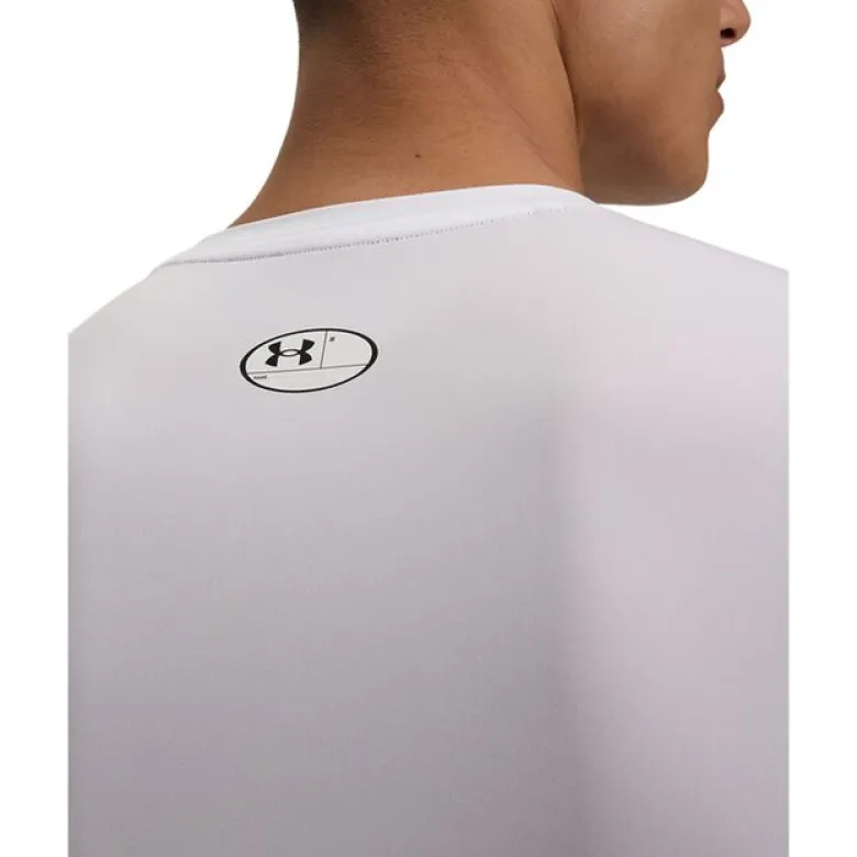 UA HG Armour Comp LS, White