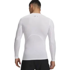 UA HG Armour Comp LS, White