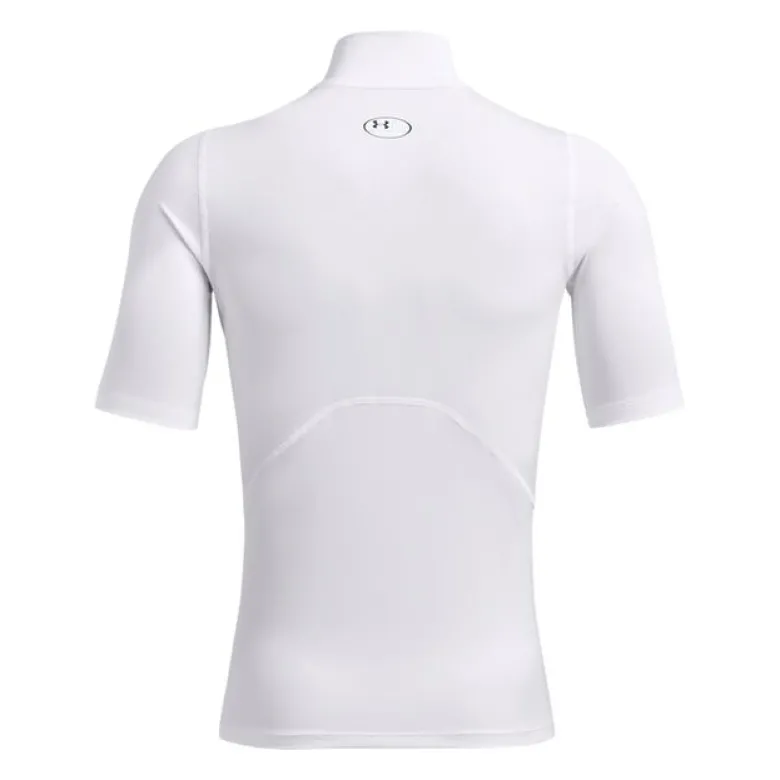 UA HG Armour Comp Mock SS White