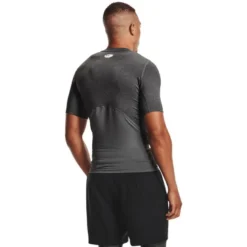 UA HG Armour Comp SS, Carbon Heather