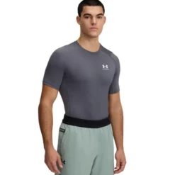 UA HG Armour Comp SS Castlerock