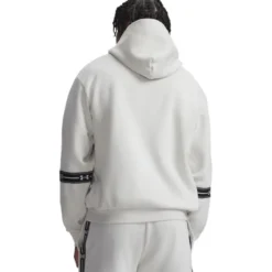 UA Icon Flc Taped Hoodie Summit White