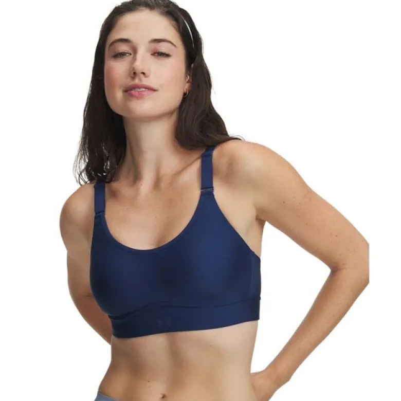 UA Infinity Mid 2.0 Bra Blackout Navy