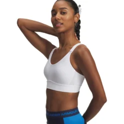 UA Infinity Mid 2.0 Bra, White