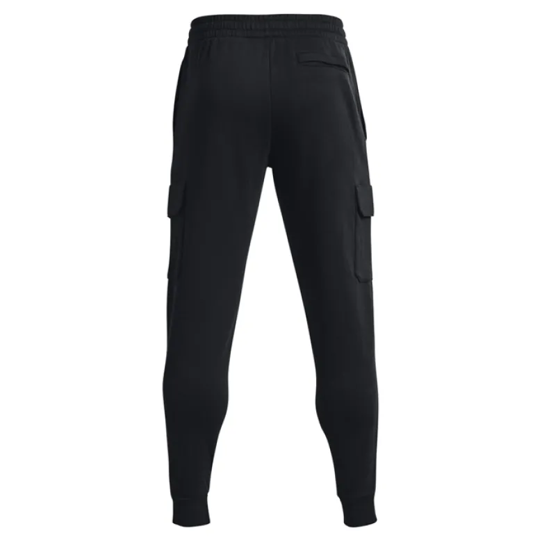 UA Rival Fleece Cargo Jogger Black