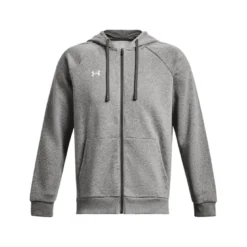 UA Rival Fleece FZ Castlerock Light Heather