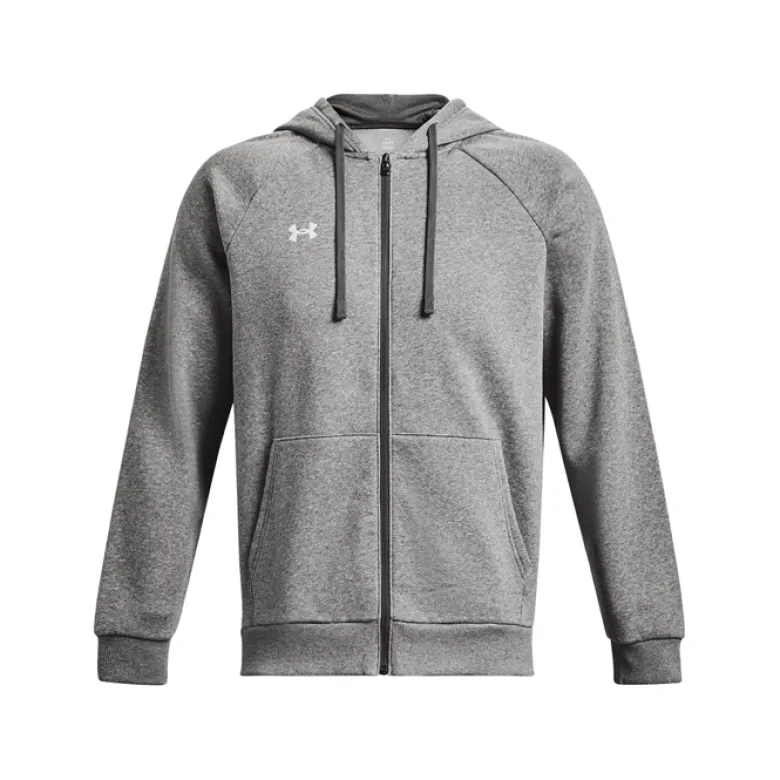 UA Rival Fleece FZ Castlerock Light Heather